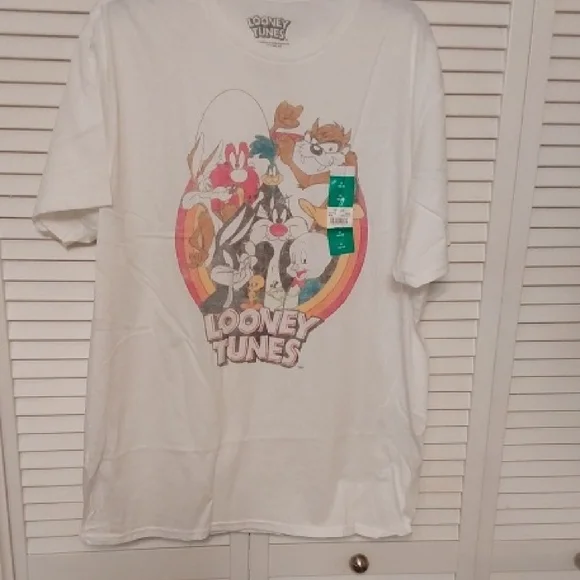 Looney Tunes White Short Sleeve Tee - Picture 4 of 5